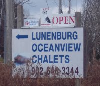 Store front for Lunenburg Oceanview Chalets