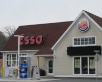 Store front for Esso Gas Station