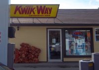 Store front for Mike's Kwik Way