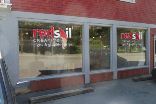 Store front for Red Sail Creative