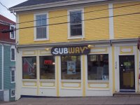 Store front for Subway