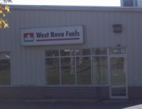 Store front for West Nova Fuels